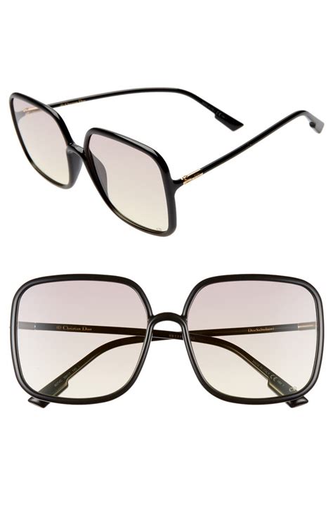 dior 59mm square sunglasses|christian dior oversized sunglasses.